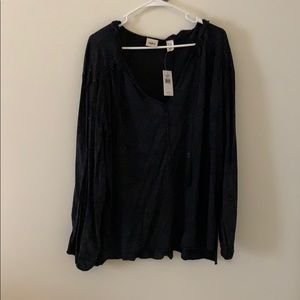 Plussize Buckle long sleeve mineral wash shirt NWT